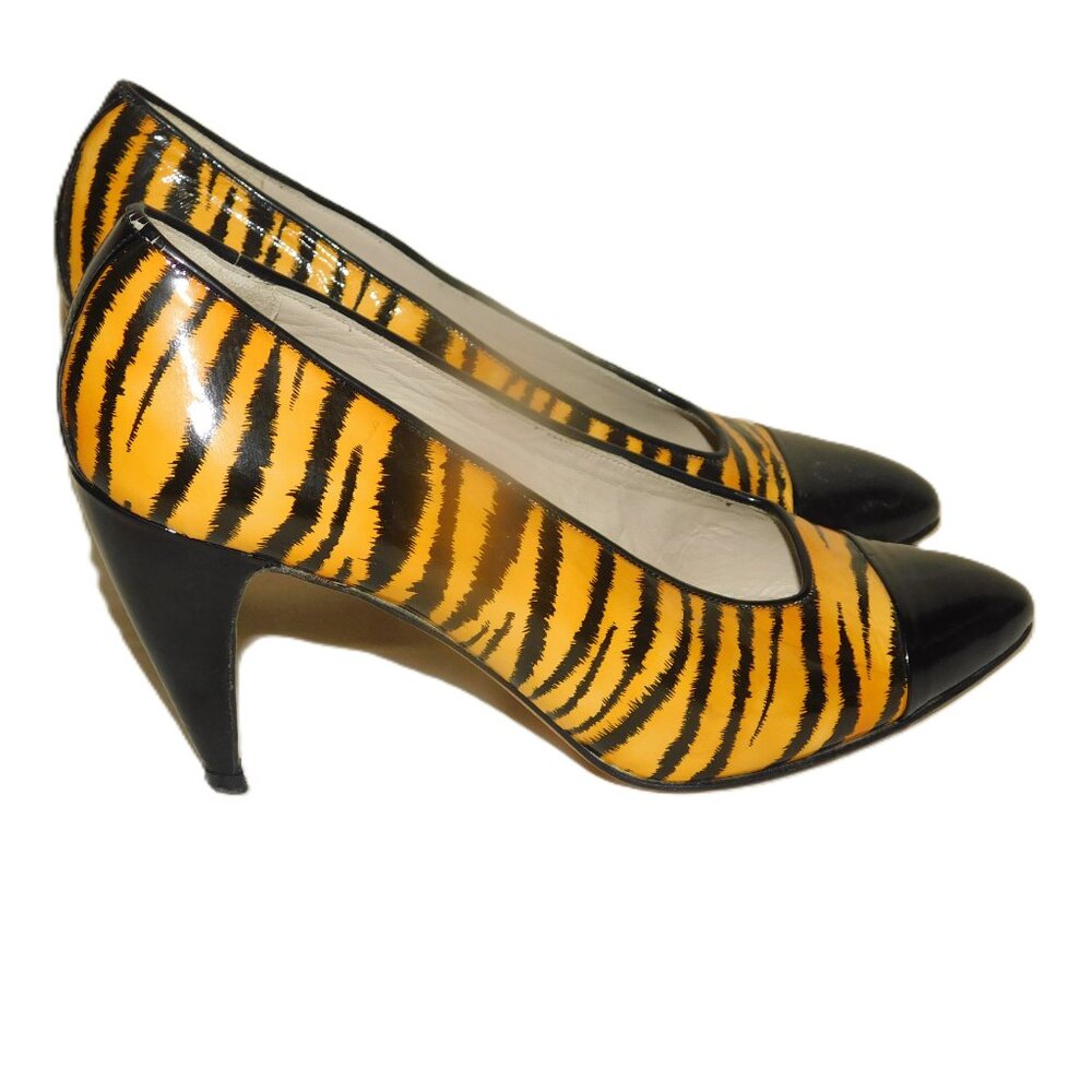 Via Spiga Animal Print Pumps Made In Italy Size 7.5B - Picture 3 of 8